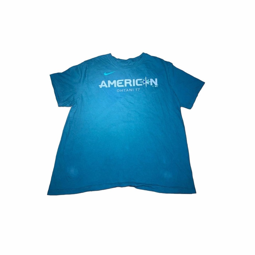 Nike MLB All-Star Game American League Ohtani 17 Shirt Mens XXL Teal/Dark Green